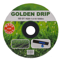 Golden Drip 1620-1.4-20 капельная лента с плоским эмитетером, 100 м
