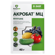 Акробат МЦ ProtectON (Basf) фунгицид от альтернариоза, фитофтороза и ложной мучнистой росы, 40 г Акробат МЦ ProtectON (Basf) фунгицид от альтернариоза, фитофтороза и ложной мучнистой росы, 40 г