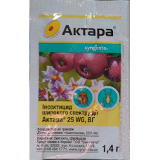 Syngenta Актара 25 WG в.г. инсектицид от широкого спектра вредителей, 1,4 г Syngenta Актара 25 WG в.г. инсектицид от широкого спектра вредителей, 1,4 г