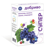 Удобрение СУПЕР для винограда, малины, ежевики и смородины, 1 кг
