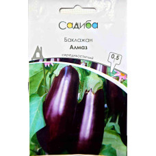 Баклажан Алмаз среднеспелый, семена Садиба, 0,5г