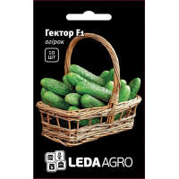 Огурец Гектор F1 очень ранний пчелоопыляемый Leda Agro, 10 шт