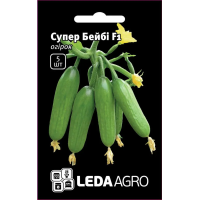 Огурец Супер Бейби F1 самоопыляемый ранний, семена Leda Agro, 5 шт
