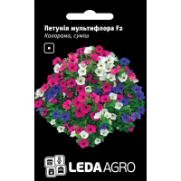 Петуния Колорама F2 кустовая, смесь, семена Leda Agro, 0,02 г