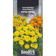 Чернобривцы Купид смесь, низкорослые кустики, семена SeedEra, 0,5 г