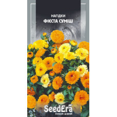 Нагідки Фієста однолітні кущики, суміш, насіння SeedEra, 1 г