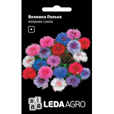 Васильки Полька махровая смесь, семена Leda Agro, 0,5 г