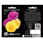 Портулак грандифлора Дабл махровый, фиолетовый и желтый, семена Leda Agro, 0,05 г