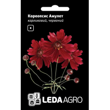 Кореопсис Красный Амулет карликовый, семена Leda Agro, 0,2 г