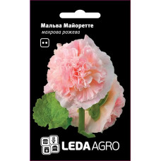 Мальва Майоретте розовая махровая, семена Leda Agro, 0,2 г