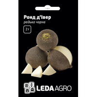 Редька Ронд д'Ивер чорная, семена Leda Agro, 2 г