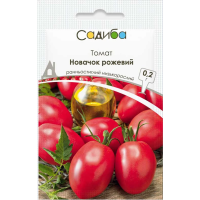 Томат Новичок сливка розовая низкорослая, Садиба, 0,2 г