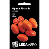 Томат Оранж Плам F1 висока помаранчева сливка, насіння Leda Agro, 10 шт