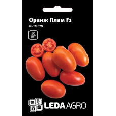 Томат Оранж Плам F1 високая оранжевая сливка, семена Leda Agro, 10 шт