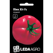 Томат Пинк Хит F1 высокорослий рожевий, насіння Leda Agro, 5 шт