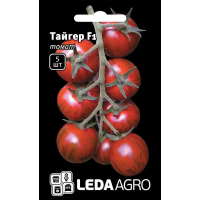 Томат Тайгер F1 високорослий чорний Коктейльний, насіння Leda Agro, 5 шт