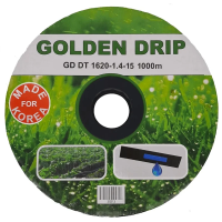 Golden Drip 1620-1.4-15 капельная лента с плоским эмитером, 100 м