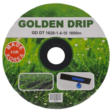 Golden Drip 1620-1.4-15 капельная лента с плоским эмитером, 100 м