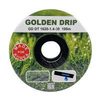 Golden Drip 1620-1.4-30 капельная лента с плоским эмитетером, 100 м
